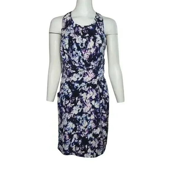 Alexander Wang Kaleidoscope Dyesilk Racerback Tank Dress Draped Purple Size 6 - Picture 2 of 6